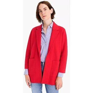 J Crew Sophie Open-Front Sweater Blazer
